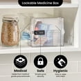 thumbnail image 2 of Lockabox One™ Crystal | Premium Lockable Storage Box | 10 Litre Combination Lock Box For Food, Medicine & Home Safety | BPA-Safe, 2 of 10
