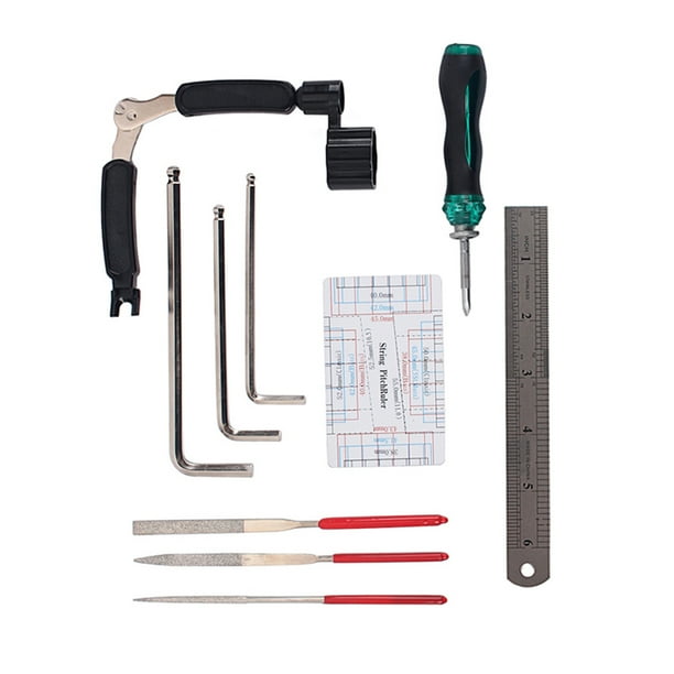 Advancent Herramientas profesionales para el cuidado de la guitarra, regla de acción de cuerda, archivos, modificación, mantenimiento, tecnología, juego Accesorios para instrumentos musicales Advancent OD024911-00