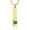 Green, variant on Customize Gold Long Bar with Birthstone Cremation Jewelry for Ashes Holder Pendent for Ashes and Chain Urn Necklace for Ashes of Loved One