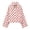 Pink_#01, variant on Colorful world Womens Polka Dot Jacket Drawstring Hem Button Front Cropped Lightweight Jacket Relaxed fit Coat with Pockets,White S