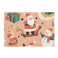 thumbnail image 7 of Yayeee Bath Rug for Bathroom Floor Non Slip Rectangle Fluffy Soft Absorbent Mat, 16"x24", Pink Christmas Santa, 7 of 7