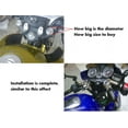 thumbnail image 5 of Gloss Carbon Fiber Motorcycle Clip On Handlebar 22mm Replacement Handle Bar Tube, 5 of 5