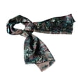 thumbnail image 1 of Bufanda Blancho de seda de cachemir negra y azul, talla pequeña, 1 of 4