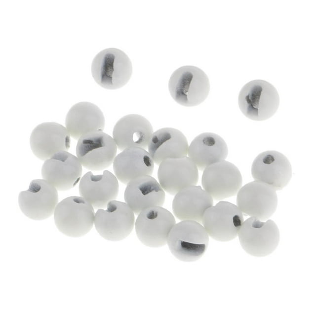 25 de atado de moscas ranuradas de tungsteno de 2,4 mm dorado//níquel/naranja/blanco shamjiam Granos de tungsteno ranurados