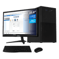 thumbnail image 1 of Computadora Escritorio Completa Xtreme PC Gaming Intel N100 16GB SSD 240GB Monitor 23.8 WIFI Black ideal para punto de venta, trabajo administrativo y uso diario, 1 of 6