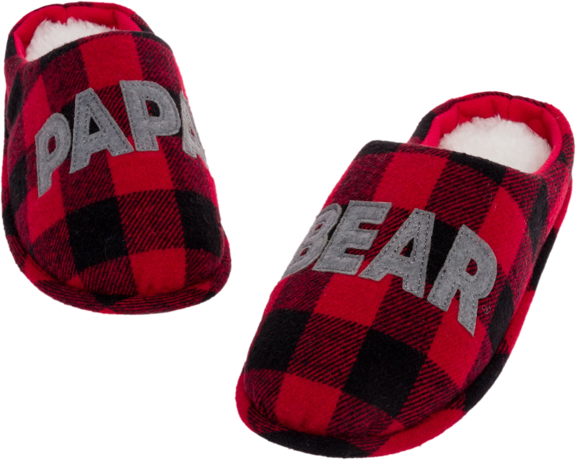 Dearfoams Lil Bear FleecePlaid NonSlip Slippers Boy/Girl Your Choice Sz 2/3-4/5 