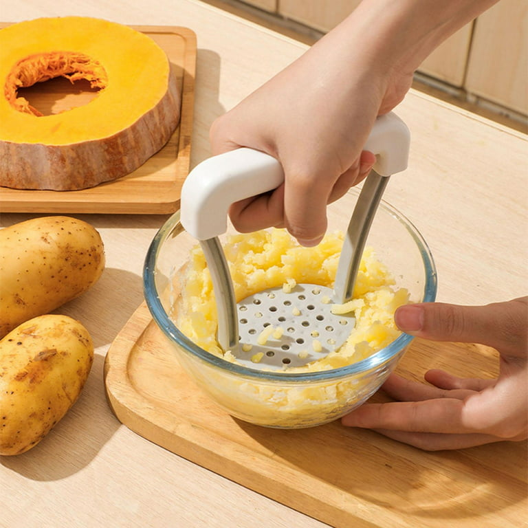 HIABIO Manual Potato Masher Plastic Pressed Potato Smasher Portable Kitchen  Tool for Babies Food, Fruit, Banana, Baking 