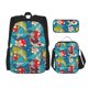 thumbnail image 1 of Fotbe Japanese Koi Set Escolar 3 en 1 para Niños - Mochila Duradera con Lonchera Aislante y Estuche para Lápices - Mochila Escolar para Niños y Niñas, 1 of 7