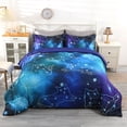 thumbnail image 2 of Colorful Galaxy Bedding Size Comforter Sets 5-Piece Space Bedding Bedding Sets for Boys Girls Kids Bedroom Set with Comforter, Flat Sheet, Fitted Sheet and 2 Pillowcases, 2 of 7