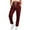 Wine2, variant on Posijego Women's Running Jogger Drawstring Elastic Waist Sweat Pants Solid Color Casual Athletic Pants
