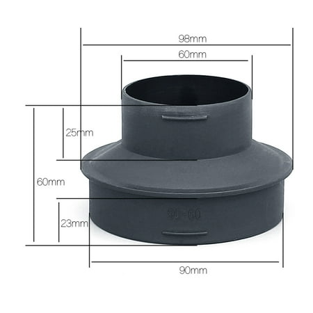 

Heater Pipe Reducer Adapter 90mm to 60mm Parking Heater Ducting Reducer Connector Heater Duct Pipe Reducer Adapter Converter for Eberspacher
