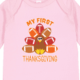 thumbnail image 4 of Inktastic My First Thanksgiving with Football Turkey Boys or Girls Long Sleeve Baby Bodysuit, 4 of 5