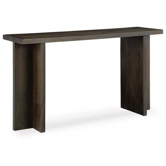 Signature Design by Ashley Jalenry Solid Wood Console Sofa Table, Grayish Brown