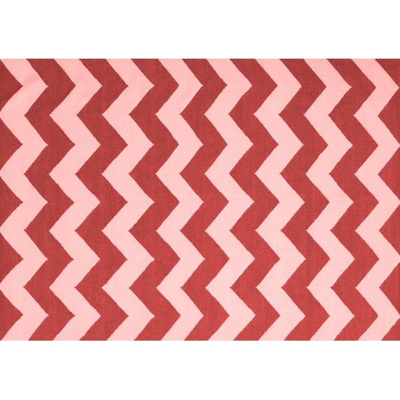 Ahgly Company Indoor Rectangle Abstract Red Contemporary Area Rugs, 8' x 12'