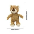 thumbnail image 3 of Dog Companion for Heavy Chewers - 2023 New Unbreakable Sturdy Bear Dog Toy, Durable Squeaky Dog Toy for Heavy Chewers, Unbreakable Stuffed Plush Dog Toy for Aggressive Chewers (Oak), 3 of 6