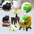 thumbnail image 3 of Minifigurita RAQWI con forma de rana y gato para decoración de oficina, 3 of 6