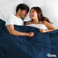 thumbnail image 3 of Bare Home 17lb Weighted Blanket, 60"x80", Dark Blue, 3 of 8