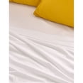 thumbnail image 3 of Sonive King Jersey Knit Pure Cotton Sheet set, 145gsm 100% Soft Cotton Super Breathable 4 Pieces Sheets set (King, White), 3 of 5