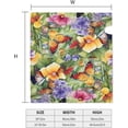 thumbnail image 4 of Colorful Flowers and Butterflies Magnetic Mailbox Covers, Mail Wraps Garden Yard Home Decor for Outdoor Standard Size 21x18 in, 4 of 6