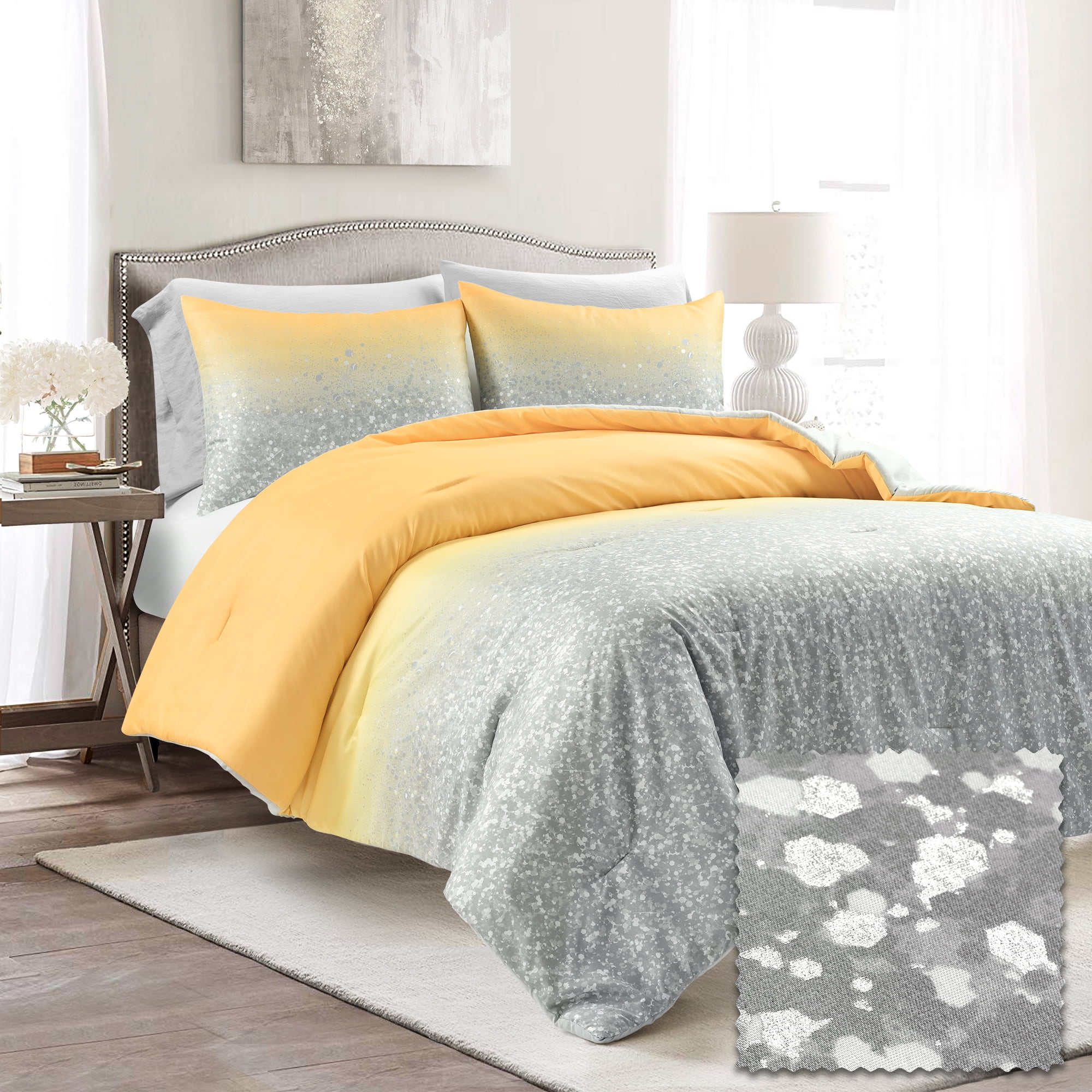 Lush Decor Ombre 3 Piece Comforter Sets 