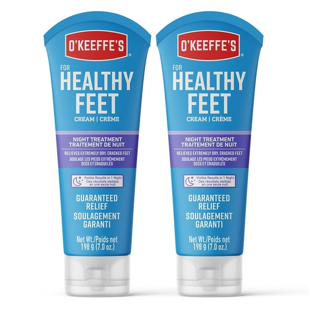 Crema para pies de tratamiento nocturno O'Keeffe's Healthy Feet 200 ml x2