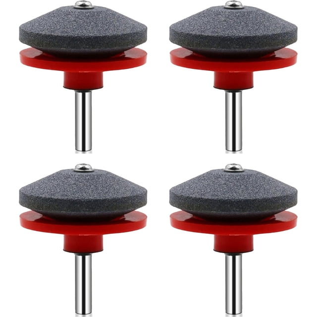Afilador de cuchillas para cortacésped, 3/4/5 piezas, afilador de cuchillas para cortacésped para taladro, nuevo afilador de cuchillas para cortacésped 2024, kit de herramientas universal para afilado