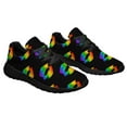 thumbnail image 5 of Unisex Fashion Rainbow Shoes, LGBT Sneakers for Men Women, Lightweight Breathable Running Walking Shoes Black Size 10.5, 5 of 7