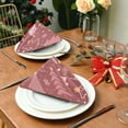 thumbnail image 3 of GZHJMY Christmas Tree Cloth Napkins 4 Pack - 20x20In Soft Washable Dinner Napkin Home Decor Napkin for Dinners Weddings Cocktail Kitchen Decorative Washcloths, 3 of 7