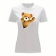 thumbnail image 3 of Playera Blusa De Oso De Peluche Saliendo Del Cierre Ropa Para Mujer Casual Color Blanco Talla Chica Marca Emil SaEs, 3 of 4