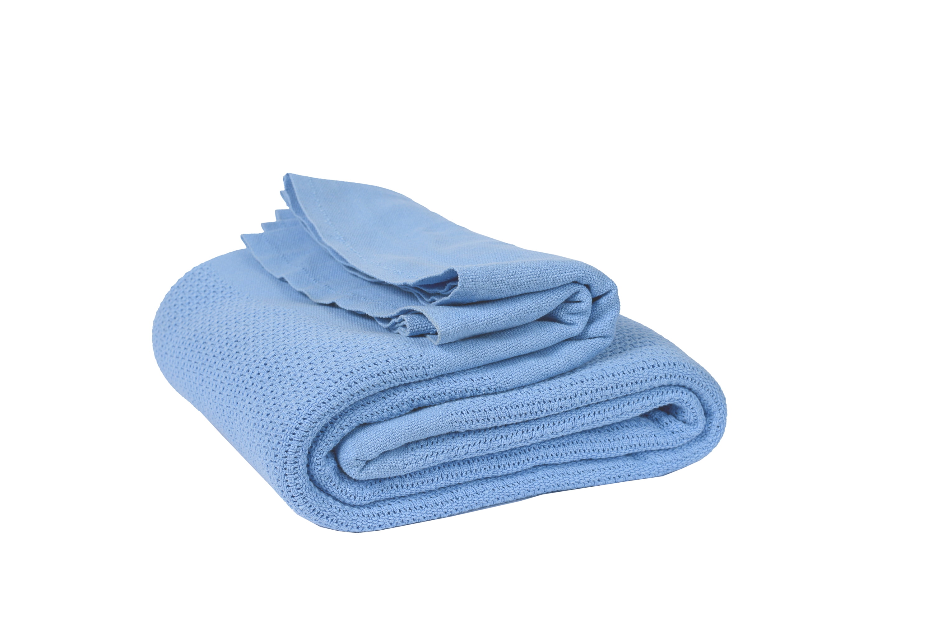 Hospital Thermal Blanket 66x90 in. Blue OpenCell Weave