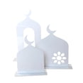 thumbnail image 3 of 3x Decoraciones acrílicas Ramadán Ornamento de escritorio plano Decoración decorativa Obra de arte 2D Eid Mubarak Decoración para mesa de comedor 15x10cm 11x10cm, 3 of 8