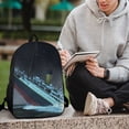 thumbnail image 6 of Titanic Backpack, Large Capacity Computer Backpack, 17 Inch Laptop Backpack for College Work Travel, 6 of 9
