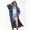 Black, variant on Dpytoraw Durable Solid Color Fashionable EVA Outdoor Travel Portable Lengthening Hooded Raincoat