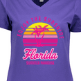 thumbnail image 4 of Inktastic Enjoy The Sunshine Florida Summer Paradise Women's V-Neck T-Shirt, 4 of 5