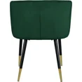 thumbnail image 6 of Luxury Barrel Back Dining Chair Set of 2 with Gold Accent, Modern Dining Room Furniture Velvet Upholstered Side Chair, Green, 6 of 8