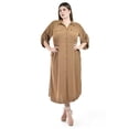 thumbnail image 1 of Vestido camisero midi Roman Fashion /Tallas Extras, 2576 (Cafe) cafe 36, 1 of 6