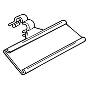 FFR Merchandising® FO-LHC Fold-N-Hold® Ticket Holder, 2", Natural, 66/Pack