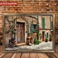thumbnail image 5 of Room Decor Art Prints:  Rustic Streets of Old Mediterranean Towns Flower Door  Living Room Wall Art Wooden Art Prints  for Home Office Decor Bedroom Vintage  16x12inch(40x30cm), 5 of 9