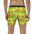 thumbnail image 4 of Cauagu Cartoon Turtles 1 Print Men's Boxer Briefs, Funny & Cute Underwear Elastic Waistband Briefs Ideal Gift for Men,1-Pack, 4 of 7