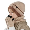 thumbnail image 2 of Eltusu Boys Hats Scarves Gloves Sets, Breathable Winter 3 Pieces Beanies Scarves Mittens Sets 4-10 T Size Acrylic, 2 of 6