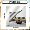 thumbnail image 3 of Non Adhesive Mirror A Mirror That Won'T Break Shatterproof Foldpileup Self Adhesive Sheet 1Pcs Square Mirror Cuttable Adhesive Mirror for Wall 11.8x11.8 Inch, 3 of 9