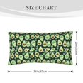 Disketp Avocado Heart Pillowcase, Queen Size Pillow Cases for Bedroom