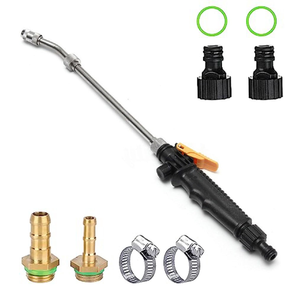 PASILI Stainless Steel Spray Wand, 3 Length Options, Rotating Nozzle For Mist Or Stream, Compatible With Hose Sizes
