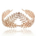 thumbnail image 1 of Bandeau pour Femmes Bandeau Déesse Feuille Fleur Couronne Cheveux Pièce de Tête Bandeau Doré Mariée, 1 of 2