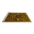 thumbnail image 2 of Ahgly Company Machine Washable Indoor Rectangle Animal Yellow Traditional Area Rugs, 2' x 5', 2 of 4