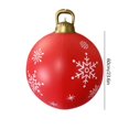 thumbnail image 5 of 3 Piezas 60 Cm Inflable Navidad PVC Resplandor Fiesta Nuevo (copo Nieve 2) Rojo, 5 of 5