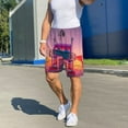 thumbnail image 4 of Fotbe Sunset Truck Highway Pajama Shorts for Men, Men's Pajama Bottoms, Sleepwear,Short Pajama Pants-XX-Large, 4 of 9