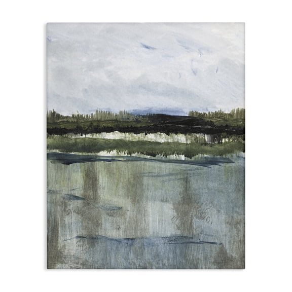 Stupell Industries Northwest Lakeside View Landscape & Nature Painting Wrapped Canvas Canvas Art Print Wall Art, 16 x 20