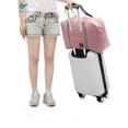 thumbnail image 5 of Deago Foldable Travel Duffel Bag, Waterproof Carry On Luggage Bag, Lightweight Travel Luggage Bag for Sports, Gym, Vacation (Pink), 5 of 8