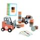 thumbnail image 3 of Carretilla elevadora de madera para niños, juguete de ingeniería, vehículo de transporte, desarrollo educativo, juego de transporte, juguete de Motor, 3 of 8